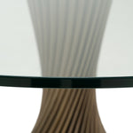 Ocasio - Modern Glass + Grey Ash Round Dining Table by VIG Furniture - View 5