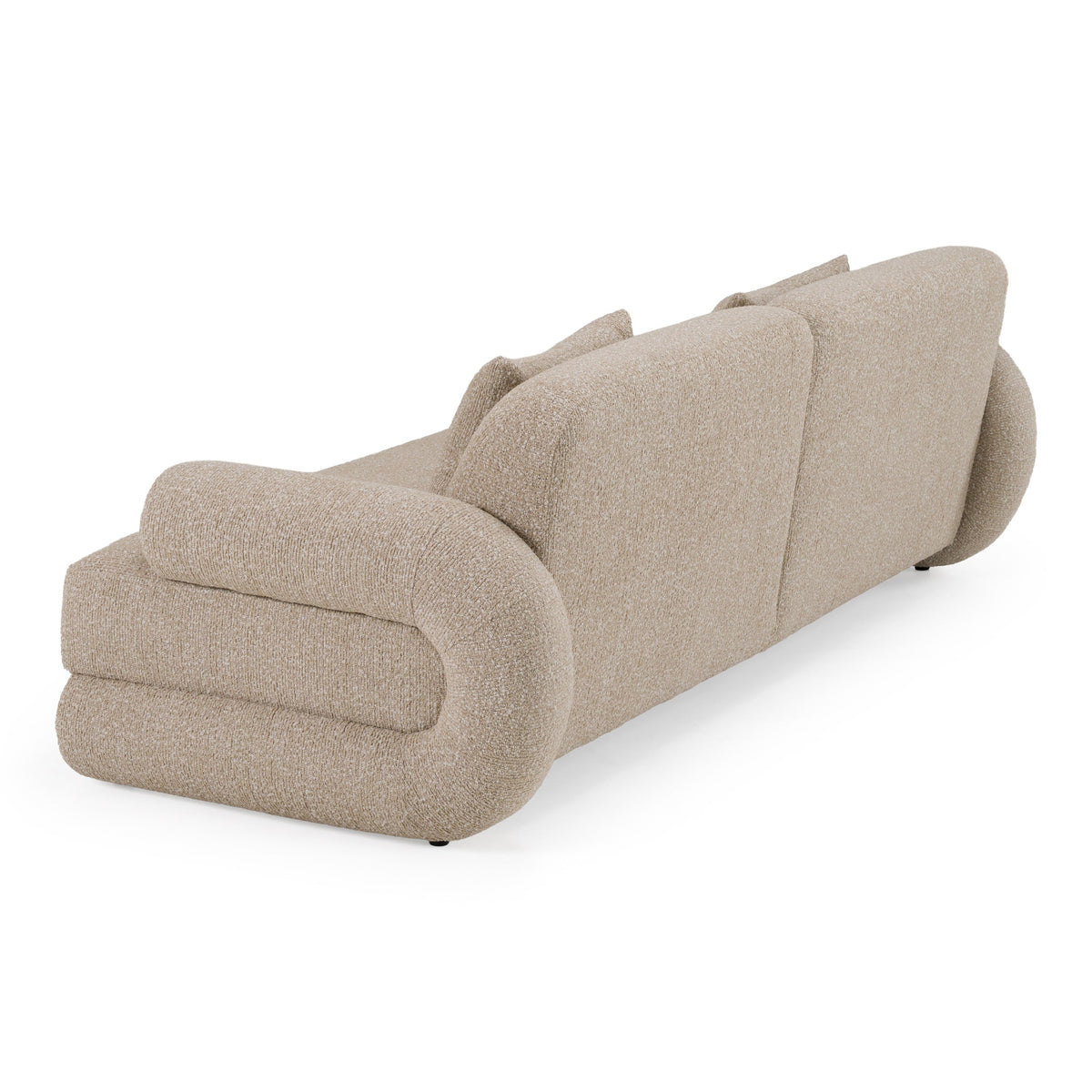 Odette - Modern Beige Fabric + White Burl Sofa by VIG Furniture - View 6