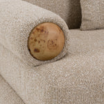 Odette - Modern Beige Fabric + White Burl Sofa by VIG Furniture - View 8