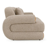 Odette - Modern Beige Fabric + White Burl Loveseat Sofa by VIG Furniture - View 3
