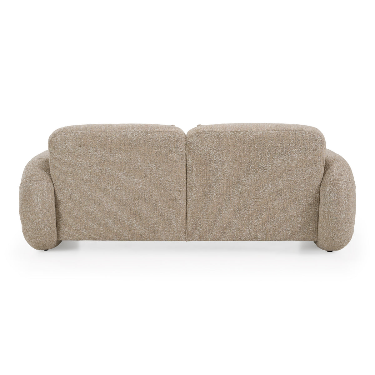 Odette - Modern Beige Fabric + White Burl Loveseat Sofa by VIG Furniture - View 5