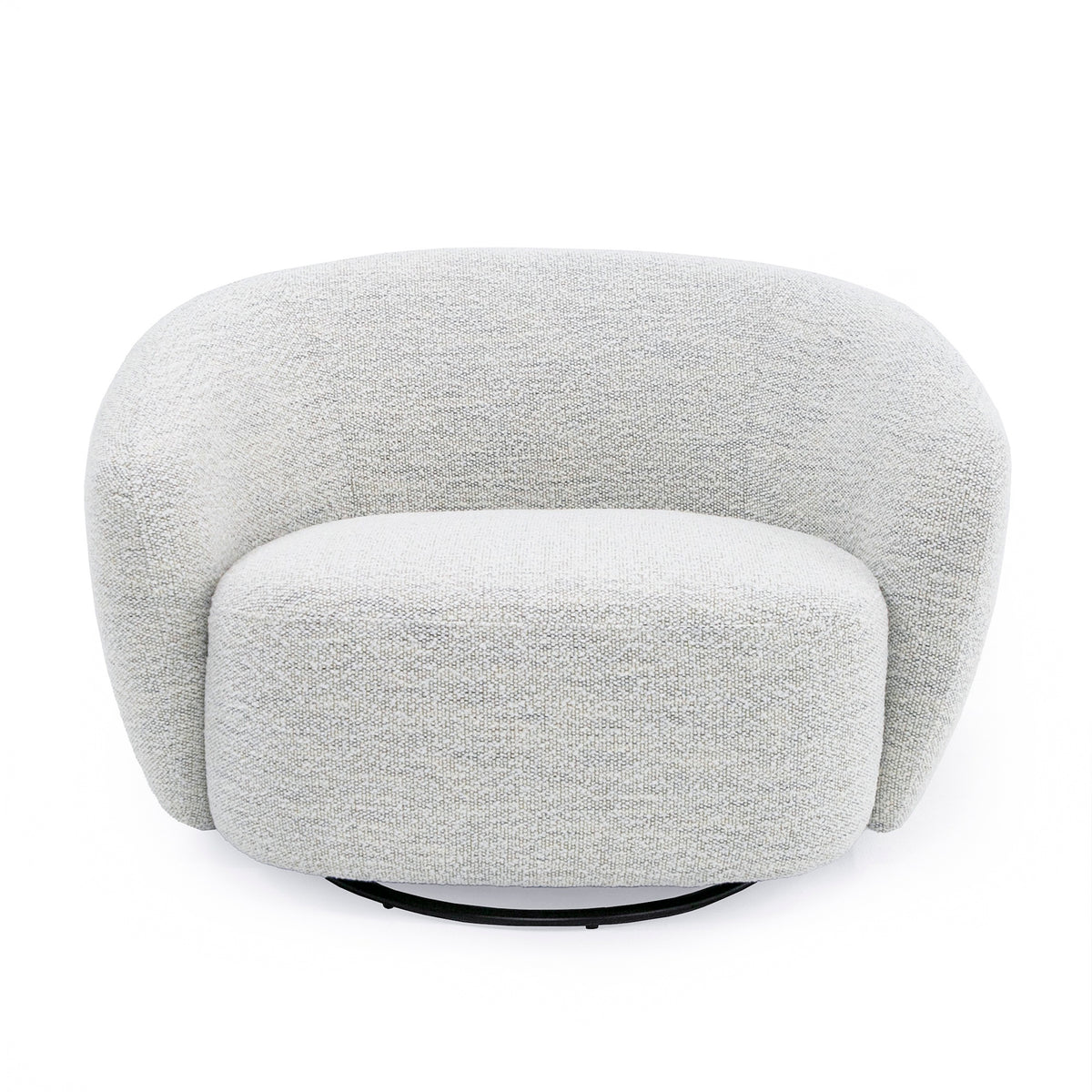Omaha - Modern Swivel Off White Fabric Chair by VIG Furniture - View 2
