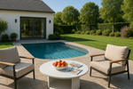 Onza - Outdoor White Coffee Table by VIG Furniture - View 2