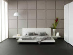 Queen Opal White Gloss Japanese Style Platform Bed with Nightstands by VIG Furniture - View 1