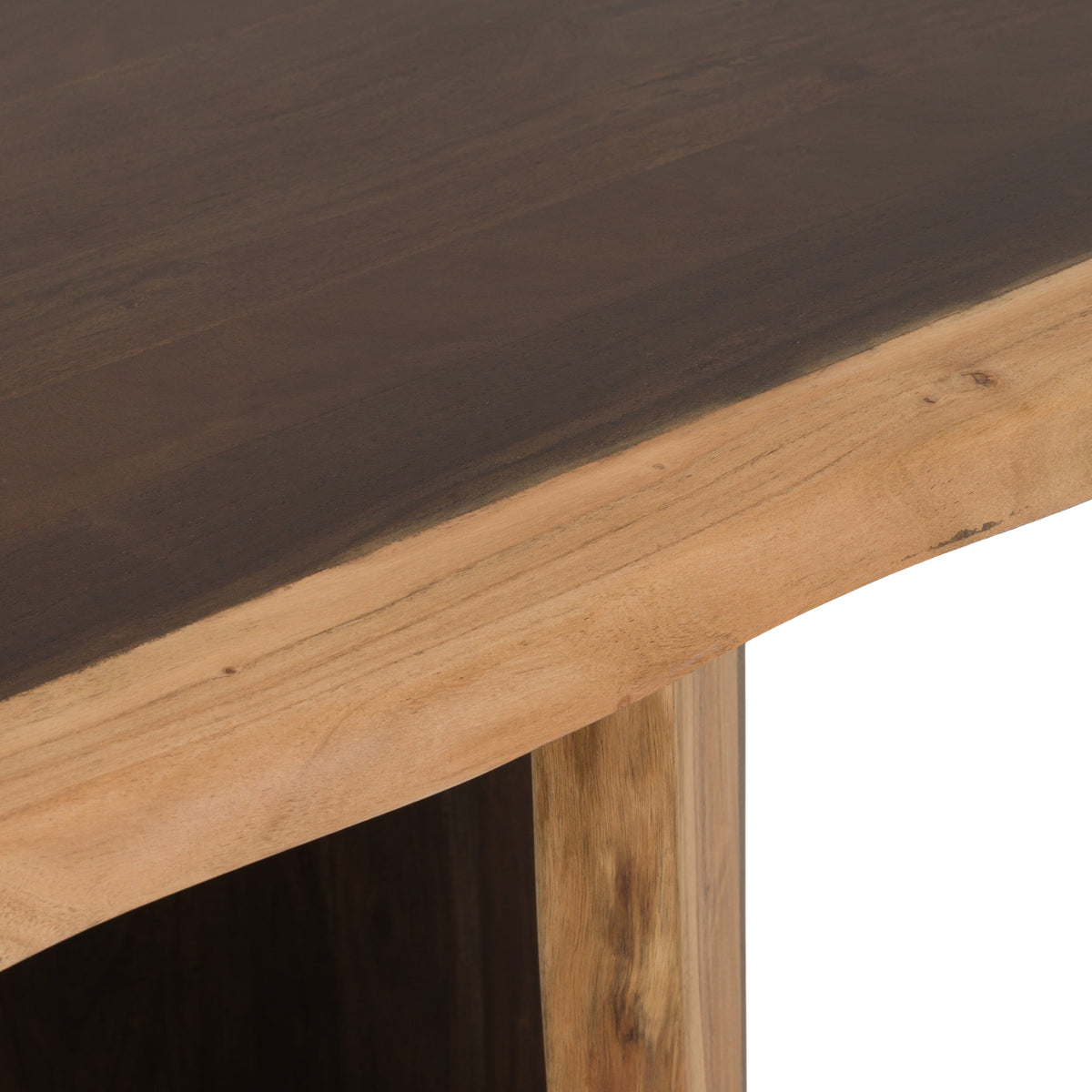 Orville - Modern Live Edge Acacia Dining Table by VIG Furniture - View 7