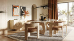 Osaka - Modern Faux Marble + Natural Ash Dining Table by VIG Furniture - View 4