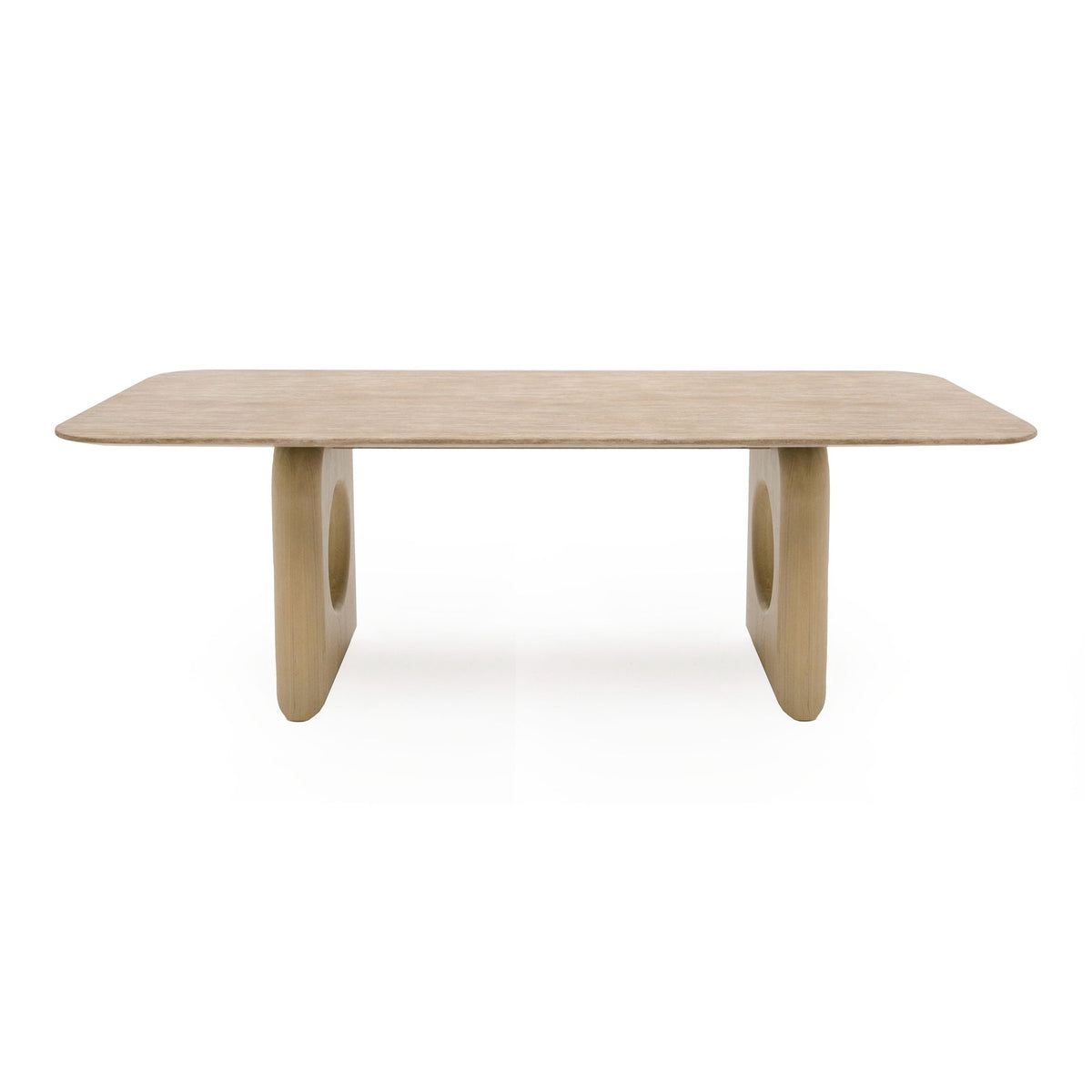 Osaka - Modern Faux Marble + Natural Ash Dining Table by VIG Furniture - View 1