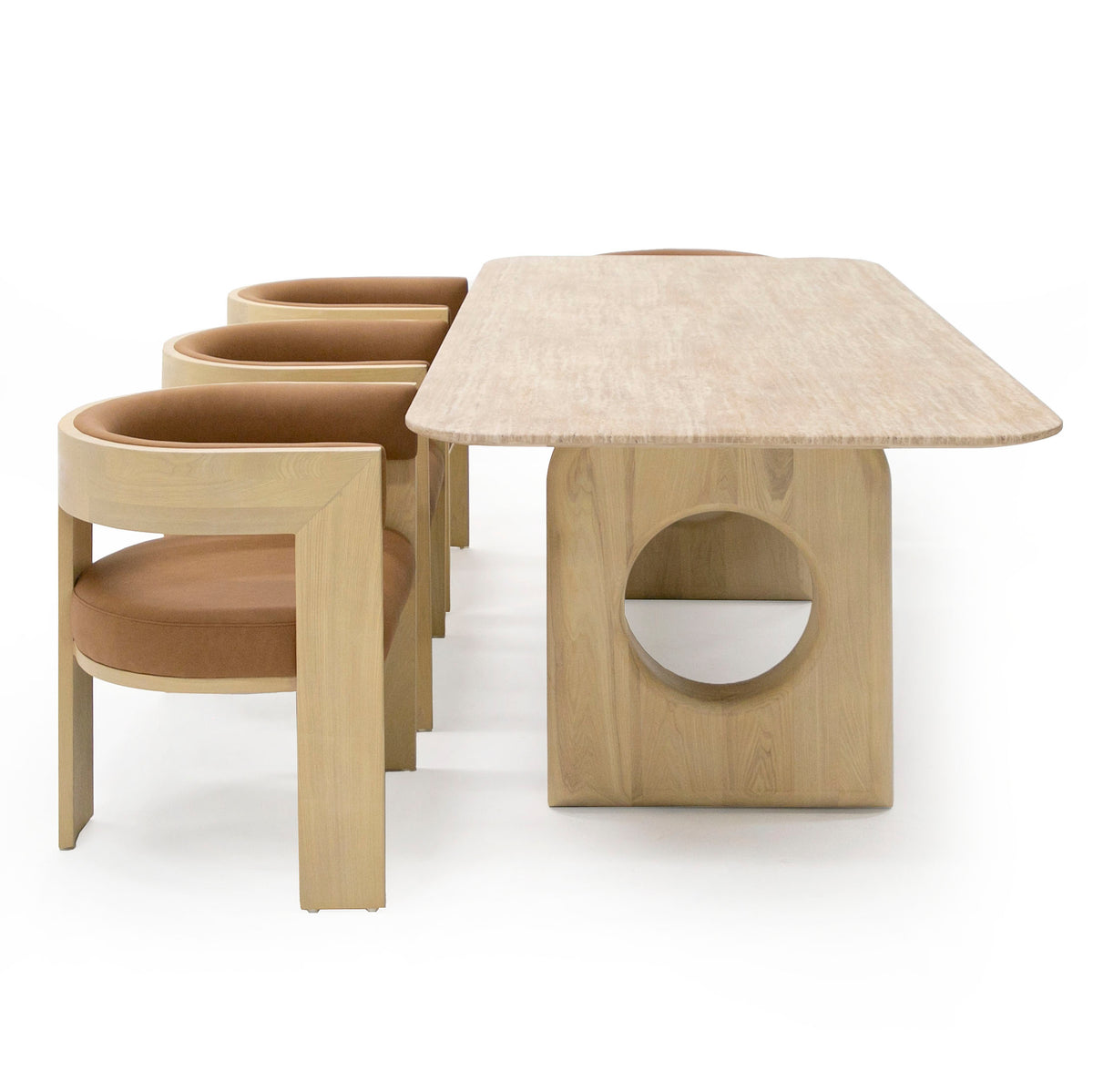 Osaka - Modern Faux Marble + Natural Ash Dining Table by VIG Furniture - View 10