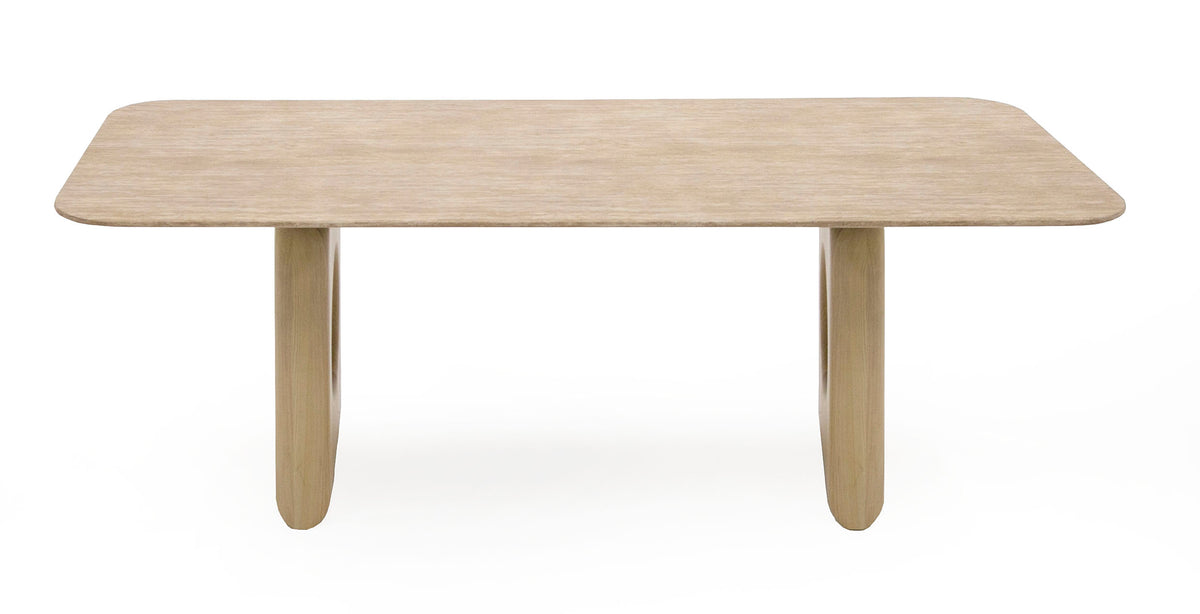 Osaka - Modern Faux Marble + Natural Ash Dining Table by VIG Furniture - View 12