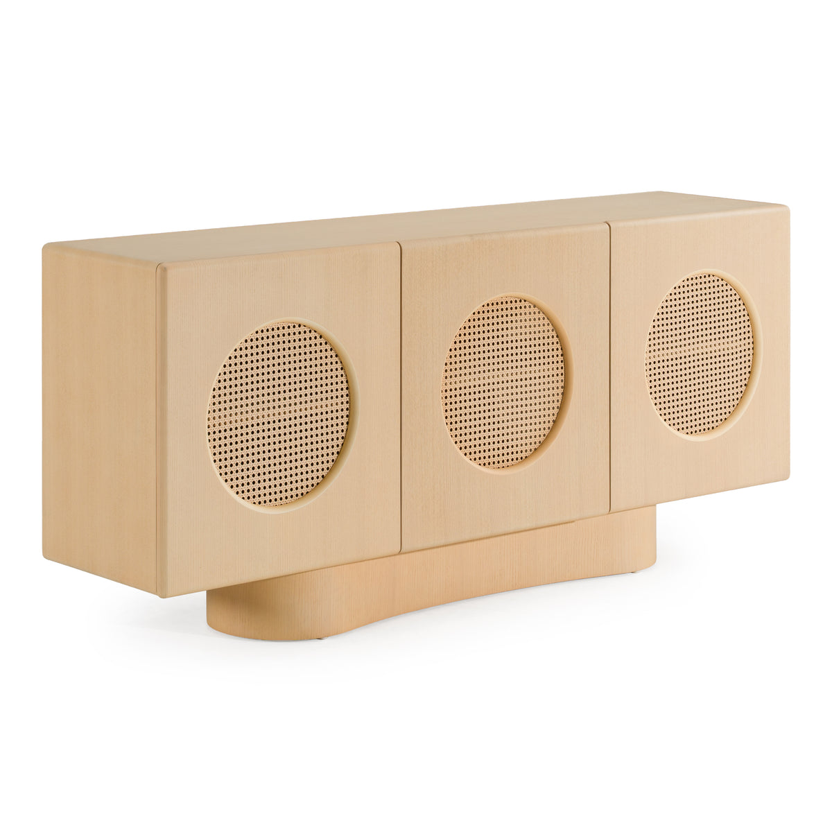 Osaka - Modern Natural Ash + Rattan Buffet by VIG Furniture - View 3