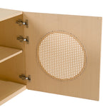 Osaka - Modern Natural Ash + Rattan Buffet by VIG Furniture - View 7