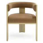Osaka - Modern Natural Ash + Rust Fabric Dining Chair by VIG Furniture - View 4