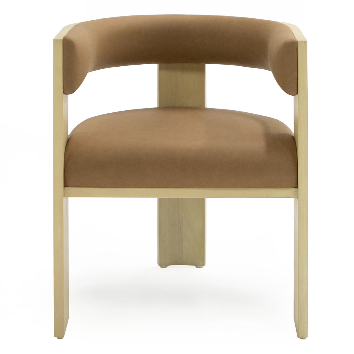 Osaka - Modern Natural Ash + Rust Fabric Dining Chair by VIG Furniture - View 4