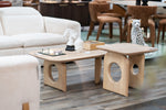 Osaka - Modern Faux Marble + Natural Ash Coffee Table by VIG Furniture - View 2