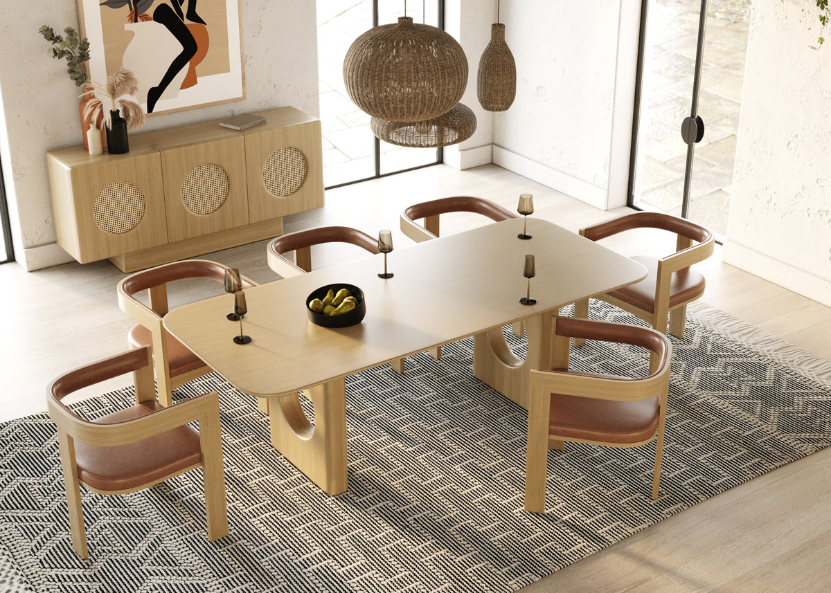 Oshana - Modern White Oak Dining Table by VIG Furniture - View 2