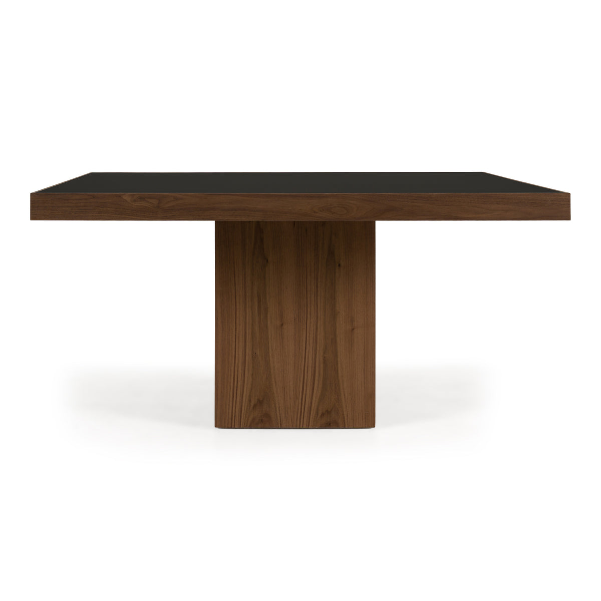 Osuna - Modern Black Glass + Walnut Square Dining Table by VIG Furniture - View 1