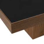 Osuna - Modern Black Glass + Walnut Square Dining Table by VIG Furniture - View 4