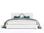 Eastern King Ovidius + Victoria - Modern White Crocodile Lacquer Bedroom Set