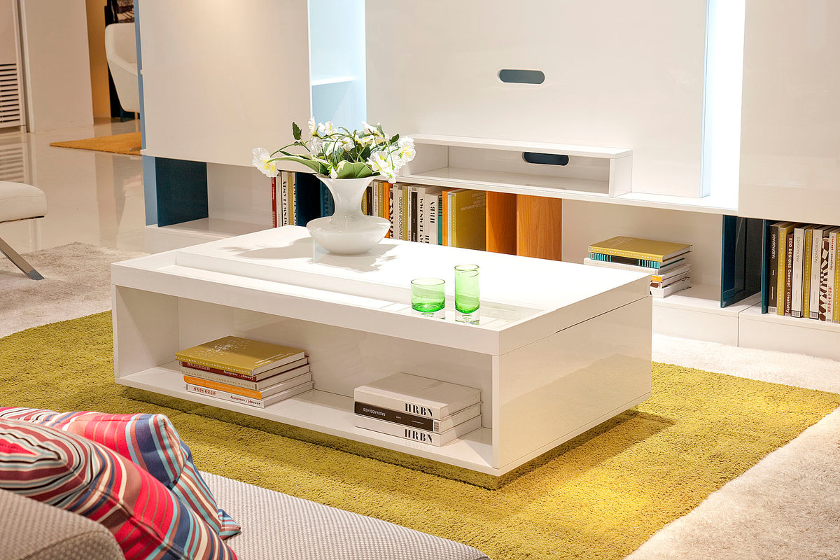 Nancy Modern White Coffee Table by VIG Furniture - View 1