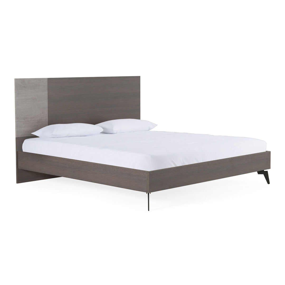 Eastern King Palermo Italian Modern Faux Concrete & Grey Bedroom Set