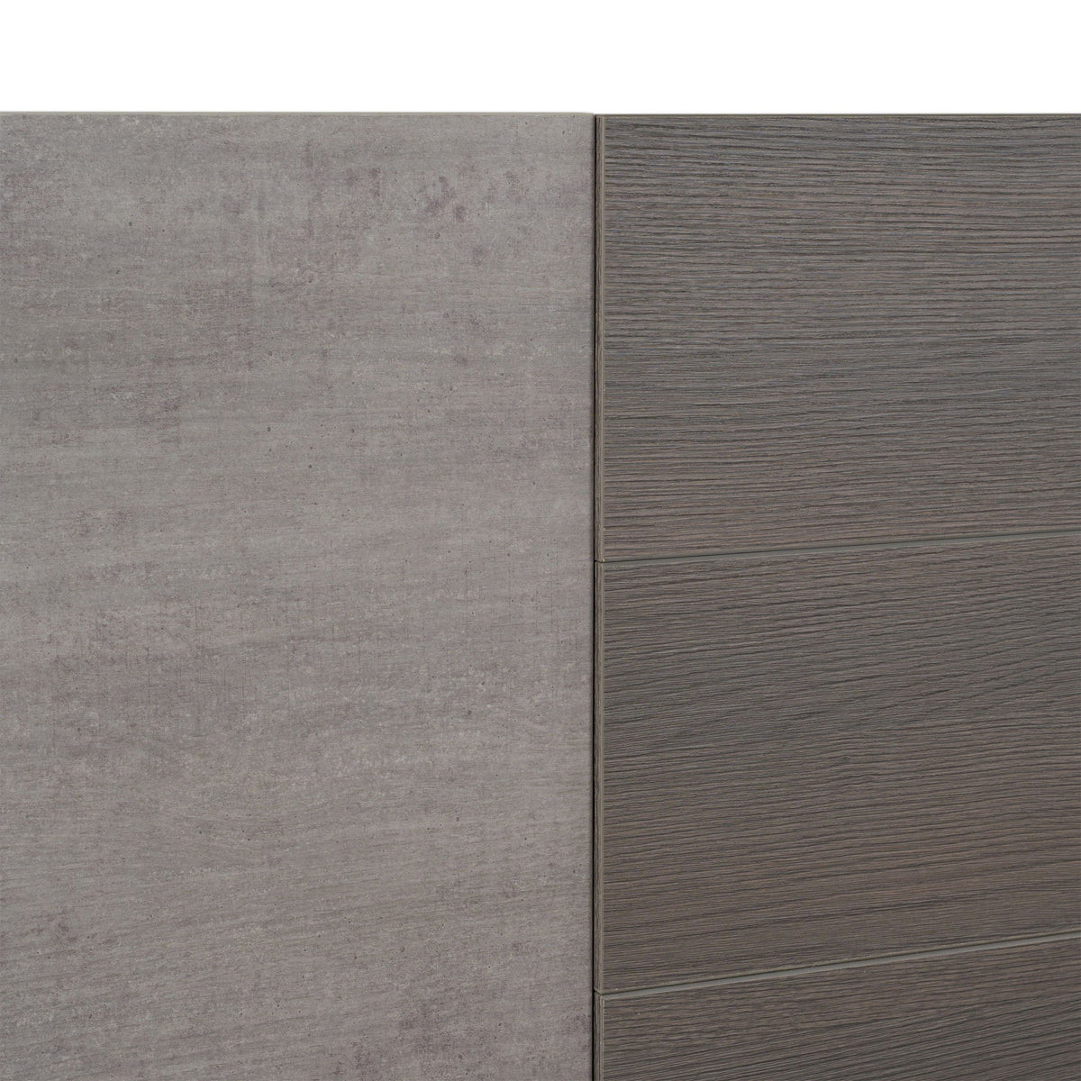 Queen Palermo Italian Modern Faux Concrete & Grey Bedroom Set