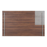 Palermo - Eastern King Modern Italian Faux Concrete & Walnut Bed by VIG Furniture - View 3