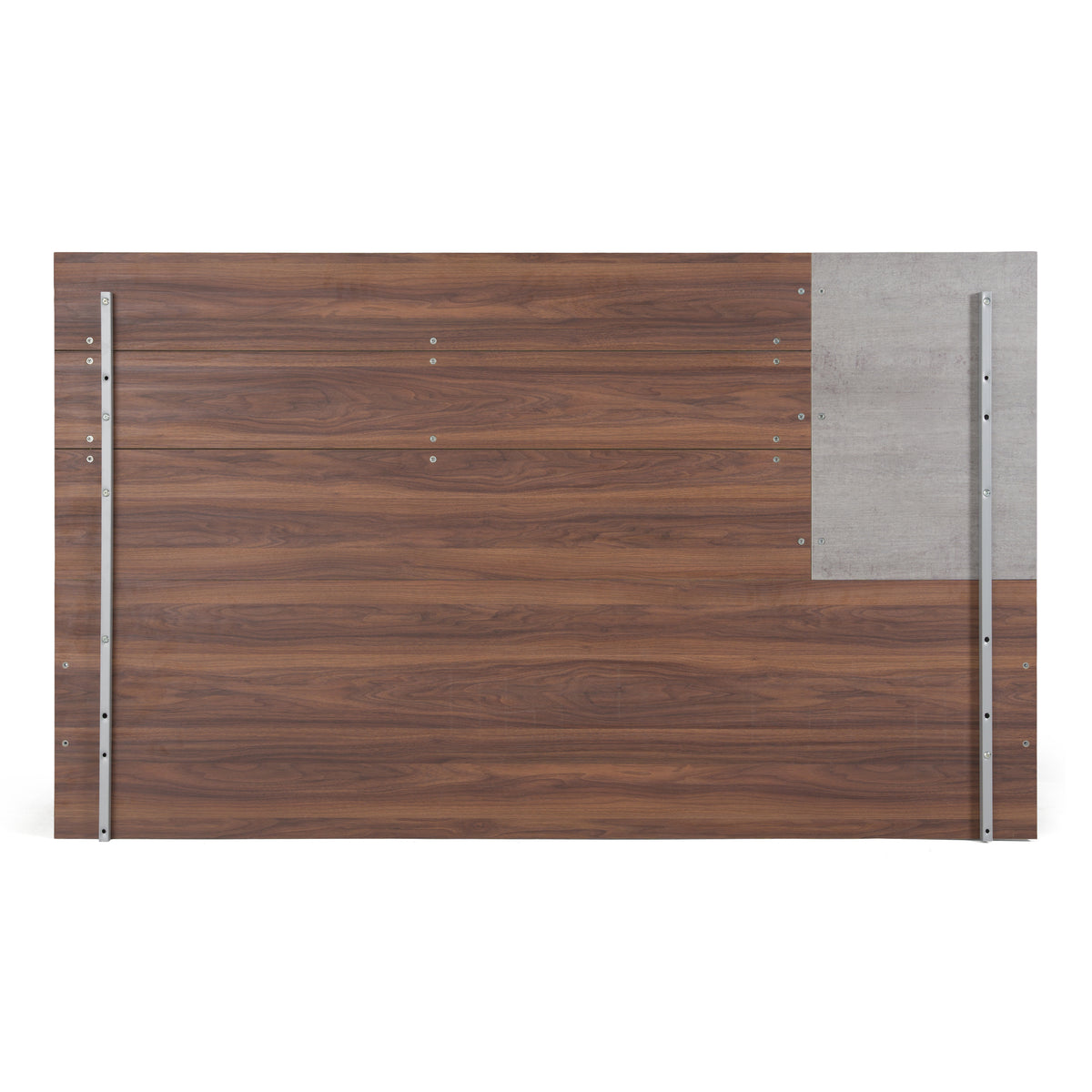 Palermo - Eastern King Modern Italian Faux Concrete & Walnut Bed by VIG Furniture - View 3
