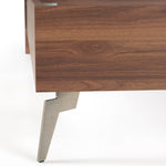 Palermo - Eastern King Modern Italian Faux Concrete & Walnut Bed by VIG Furniture - View 5