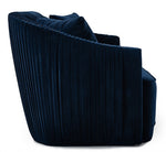 Palomar Modern Blue Velvet & Brass Sofa by VIG Furniture - View 4