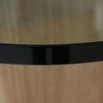 Pangea - Mid-Century Modern Glass + Buckwheat Ash Rectangular Dining Table by VIG Furniture - View 5