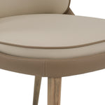Pangea - Mid-Century Modern Cream & Taupe Vegan Leather + Buckwheat Ash Dining Chair (Set of 2) by VIG Furniture - View 6