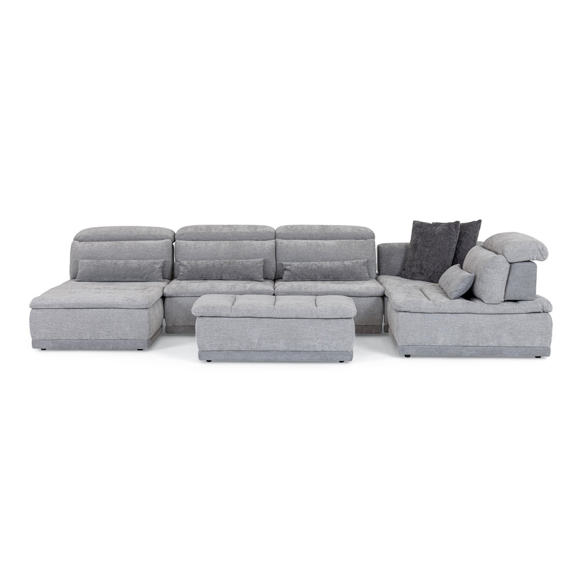 Panorama - Italian Modern Grey Fabric Modular Sectional Sofa by VIG Furniture - View 1