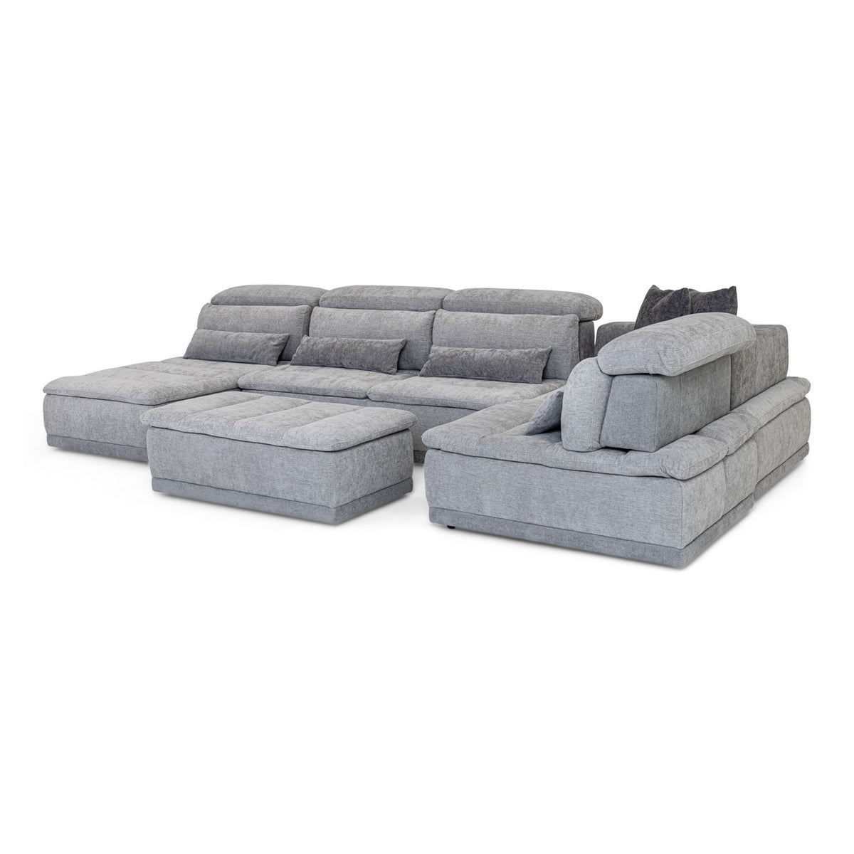 Panorama - Italian Modern Grey Fabric Modular Sectional Sofa by VIG Furniture - View 11