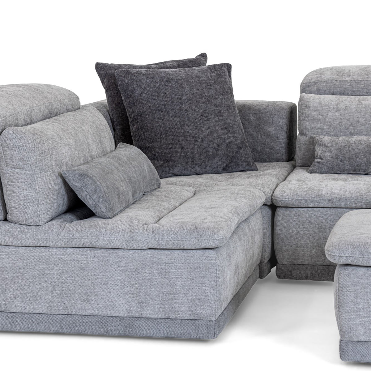 Panorama - Italian Modern Grey Fabric Modular Sectional Sofa by VIG Furniture - View 8
