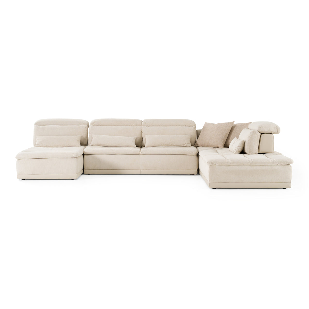Panorama - Italian Modern Beige Fabric Modular Sectional Sofa by VIG Furniture - View 1