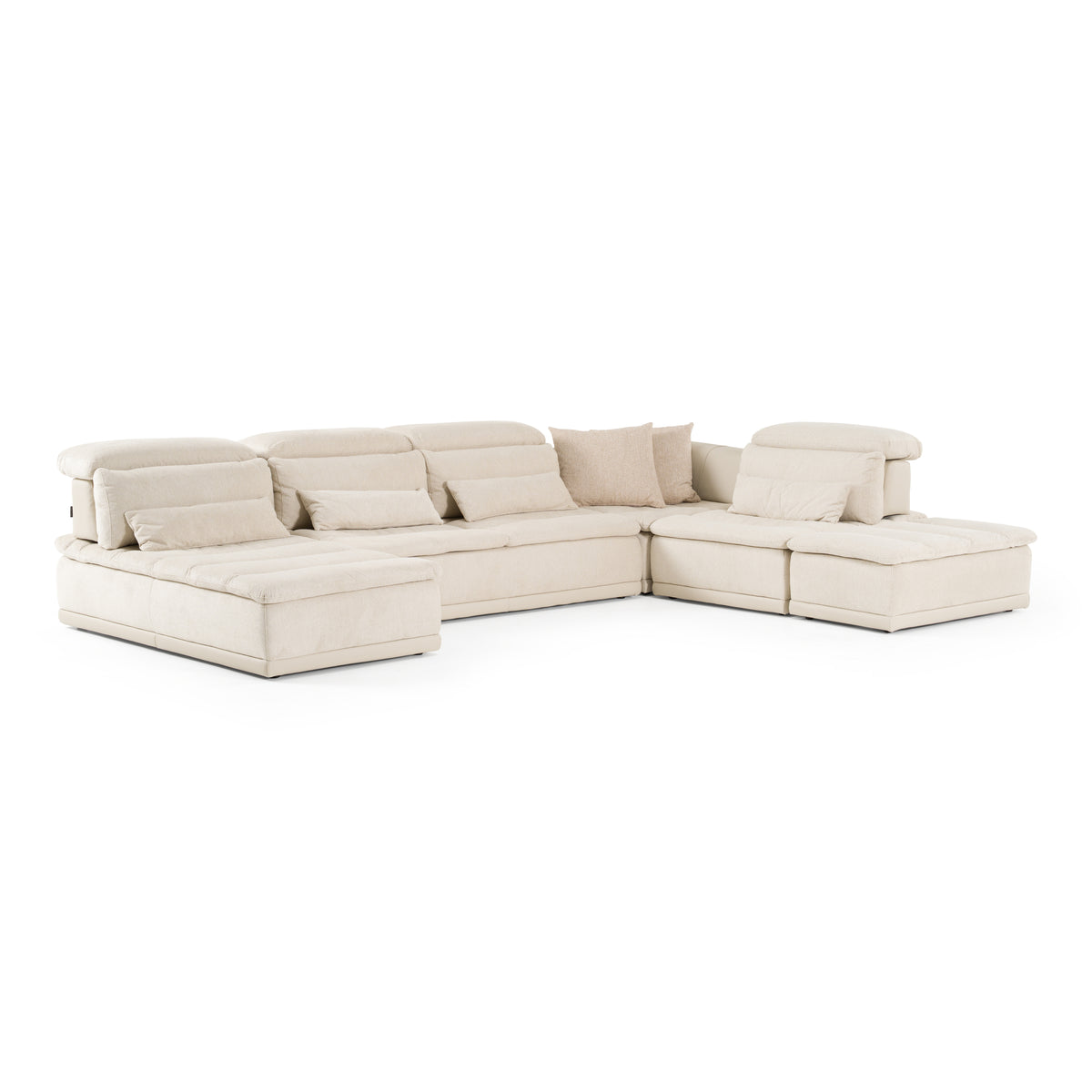 Panorama - Italian Modern Beige Fabric Modular Sectional Sofa by VIG Furniture - View 4