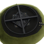 Pascal Modern Round Green Velvet Swivel Lounge Chair by VIG Furniture - View 8