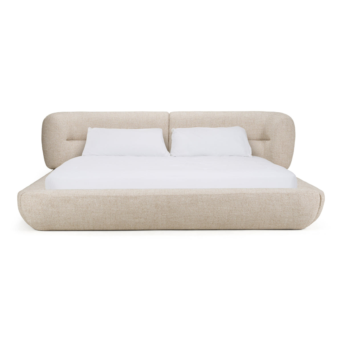 Pasha - Modern Cream Fabric Bed by VIG Furniture - View 1
