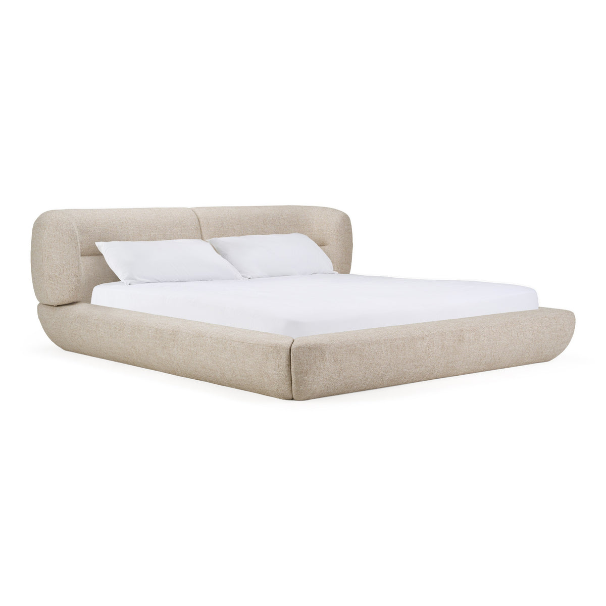 Pasha - Modern Cream Fabric Bed by VIG Furniture - View 2