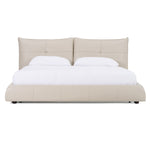 Patrick - Modern Light Grey Leather Bed by VIG Furniture - View 1