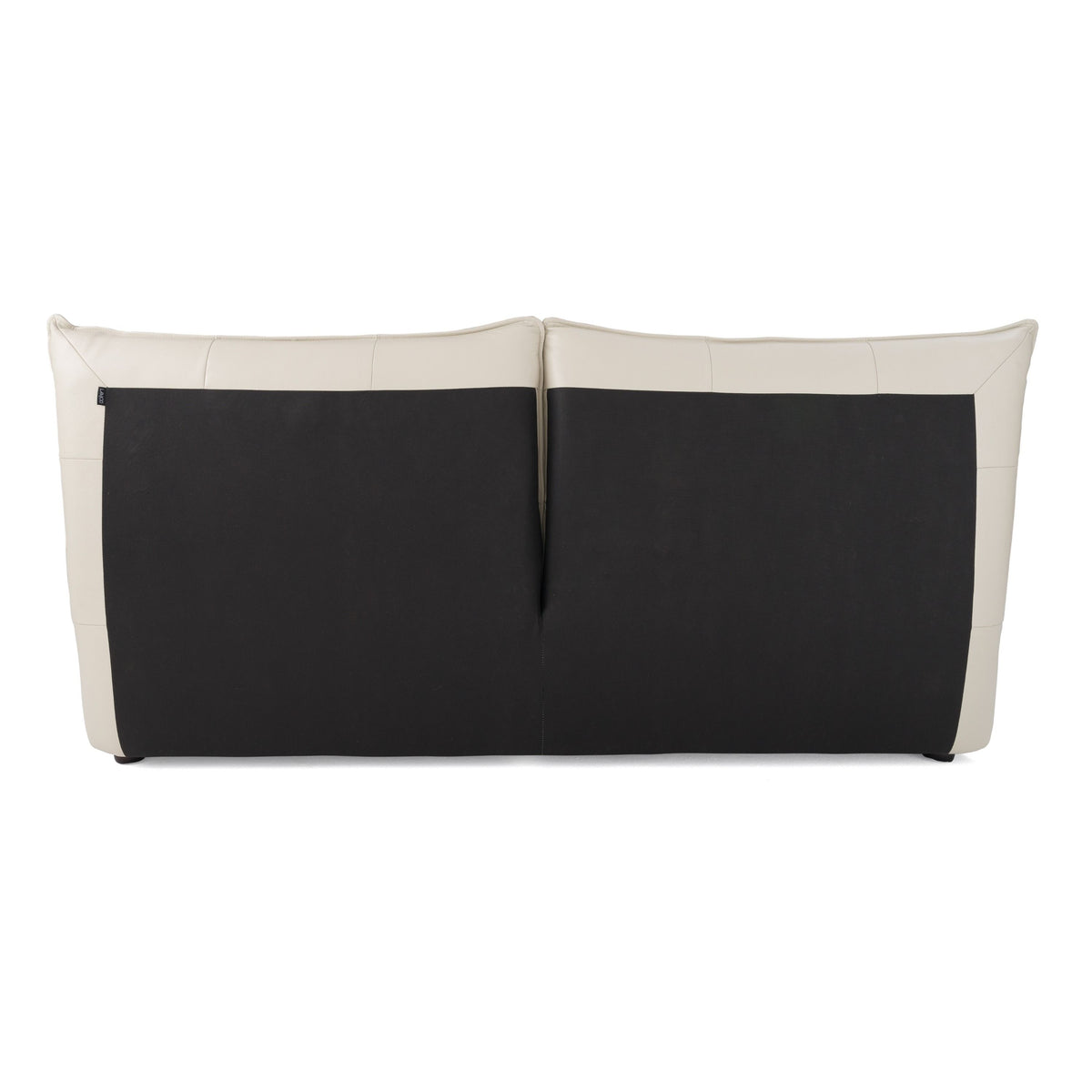 California King Patrick - Modern Light Grey Leather Bed