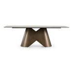 Paulsen - Modern Ceramic + Brass Dining Table by VIG Furniture - View 1
