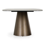 Paulsen - Modern Ceramic + Brass Dining Table by VIG Furniture - View 4
