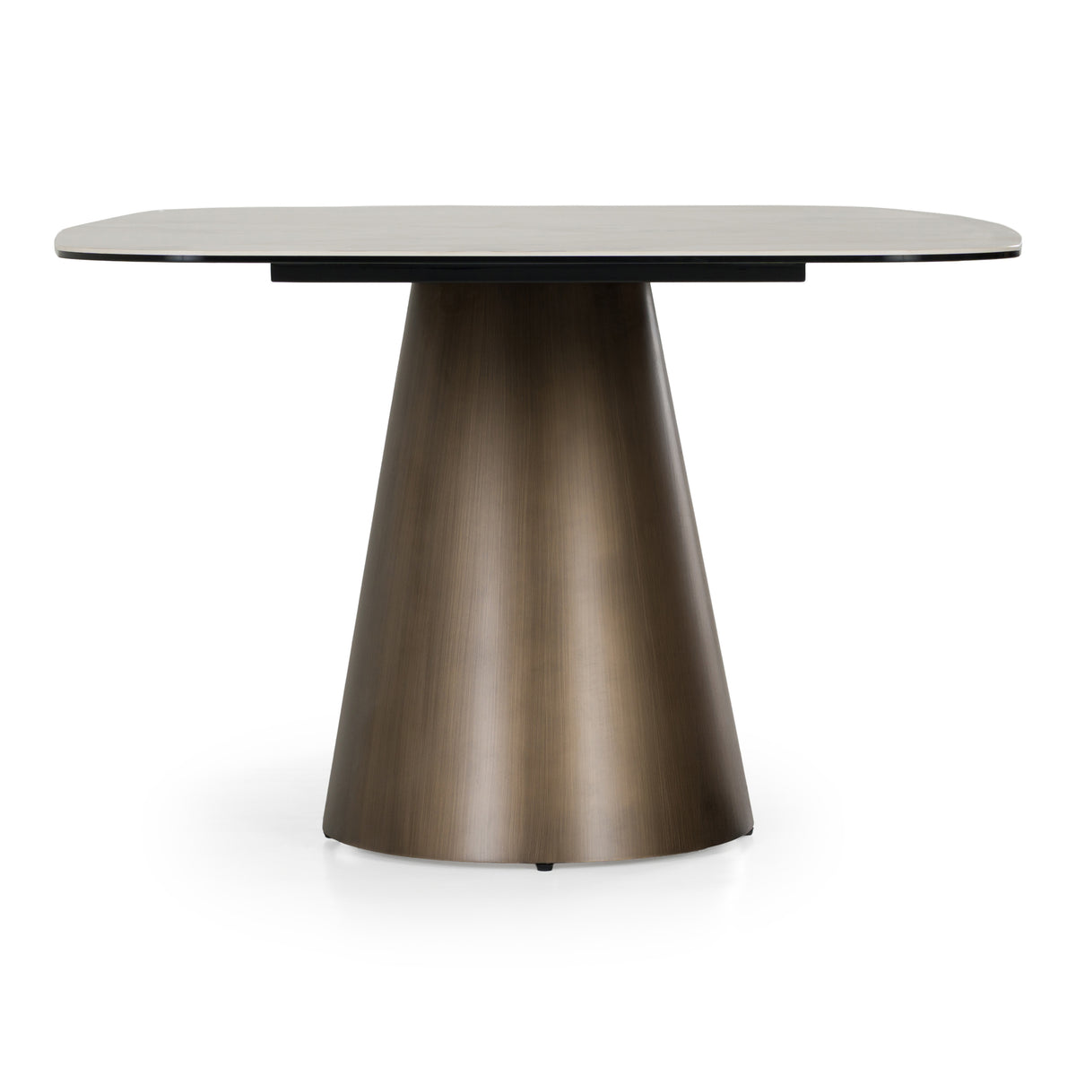 Paulsen - Modern Ceramic + Brass Dining Table by VIG Furniture - View 4