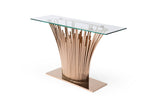 Paxton - Modern Glass + Rosegold Console Table by VIG Furniture - View 4