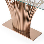 Paxton - Modern Glass + Rosegold Console Table by VIG Furniture - View 10