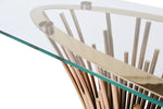 Paxton - Modern Glass + Rosegold Console Table by VIG Furniture - View 7