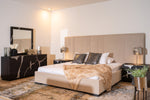 Queen Penelope - Modern Grey Velvet Bed by VIG Furniture - View 2