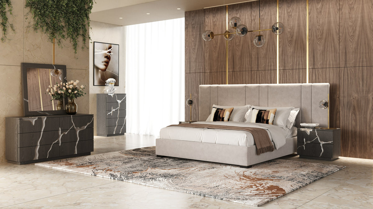 Aspen - Modern Matte Brown Ash & Silver Chest by VIG Furniture - View 11