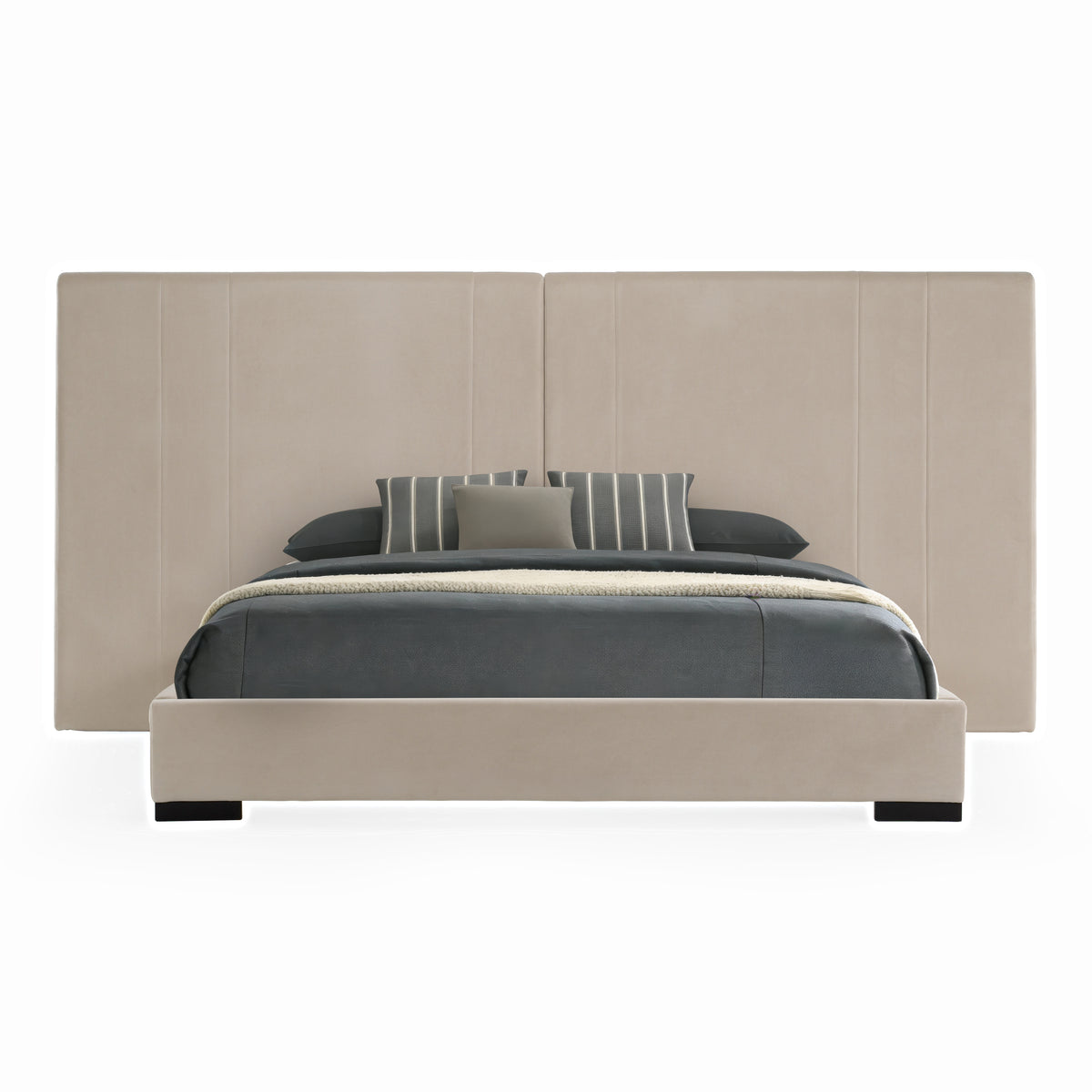 Penrose - Modern Beige Fabric Bed by VIG Furniture - View 1